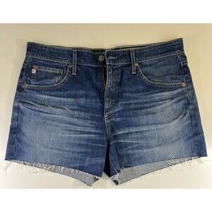 AG Adriano Goldschmied The Hailey Cut-Off Denim Shorts Blue 30 Ex-Boyfriend 3"